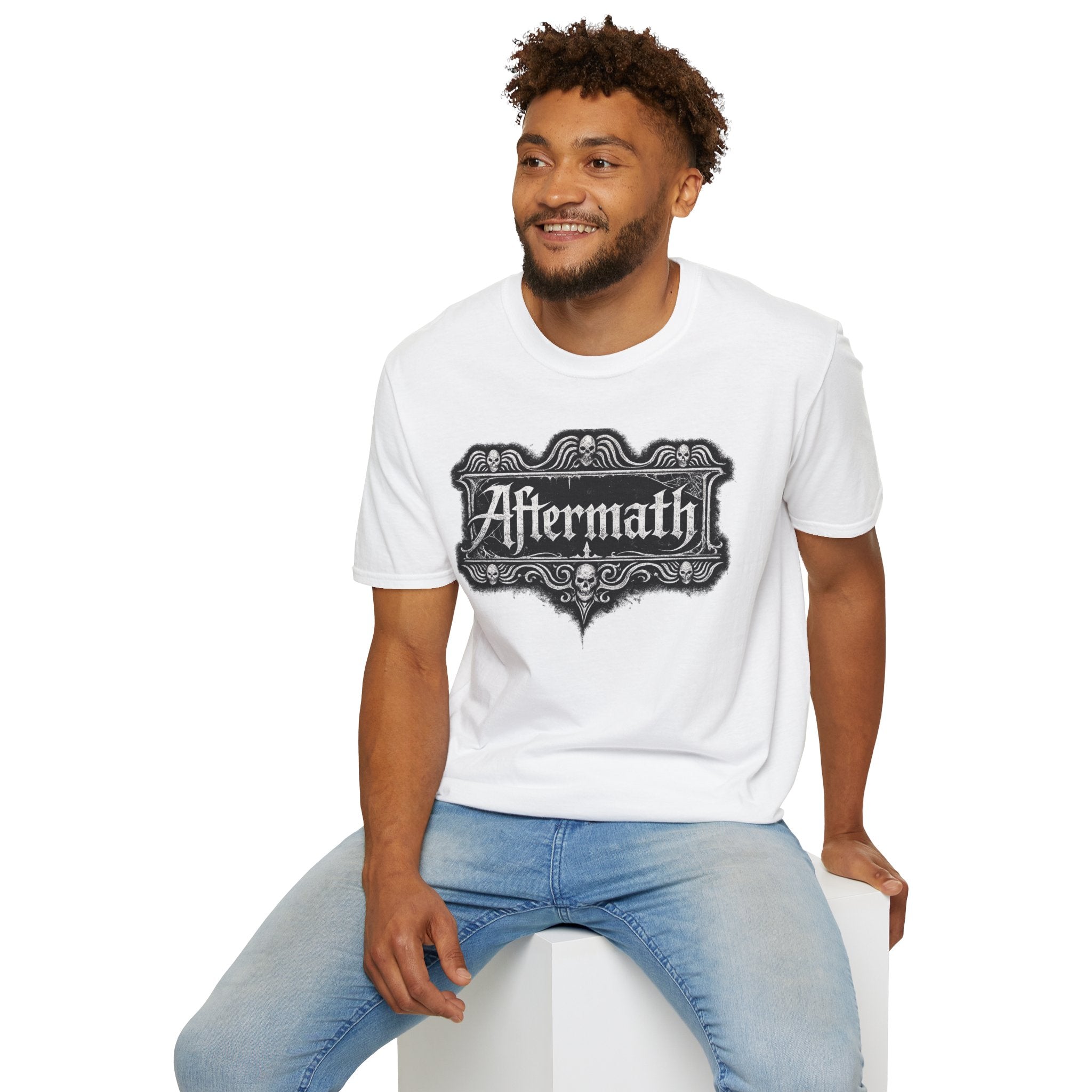 "Old World Aftermath" — Gothic Typography Tee