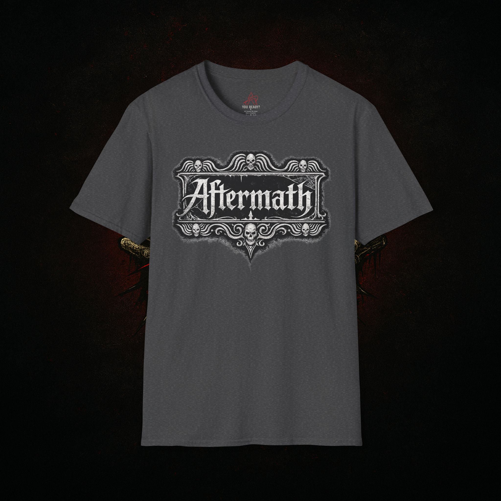 "Old World Aftermath" — Gothic Typography Tee