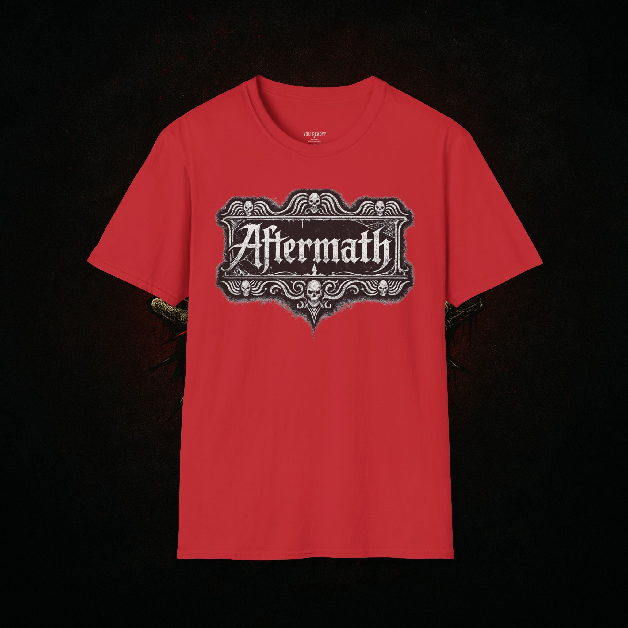 "Old World Aftermath" — Gothic Typography Tee