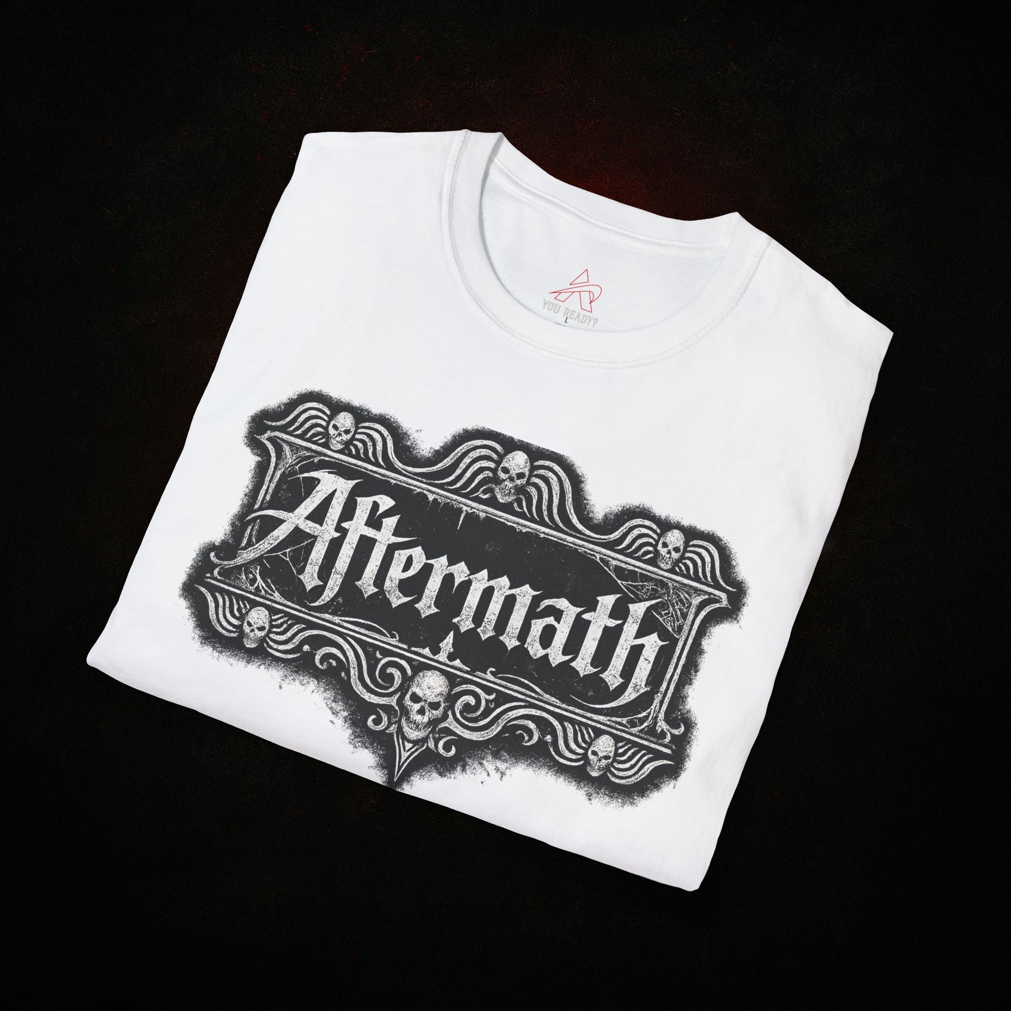 "Old World Aftermath" — Gothic Typography Tee