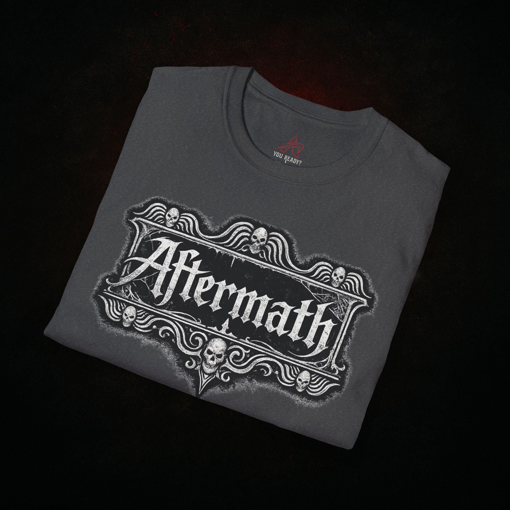 "Old World Aftermath" — Gothic Typography Tee