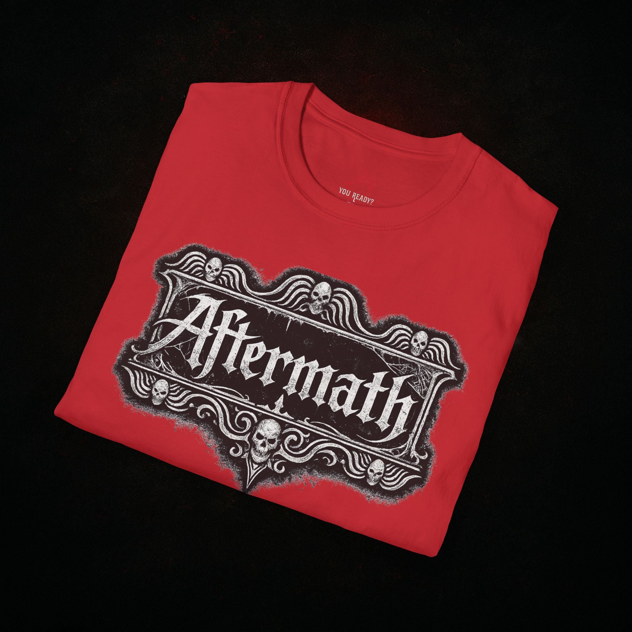 "Old World Aftermath" — Gothic Typography Tee