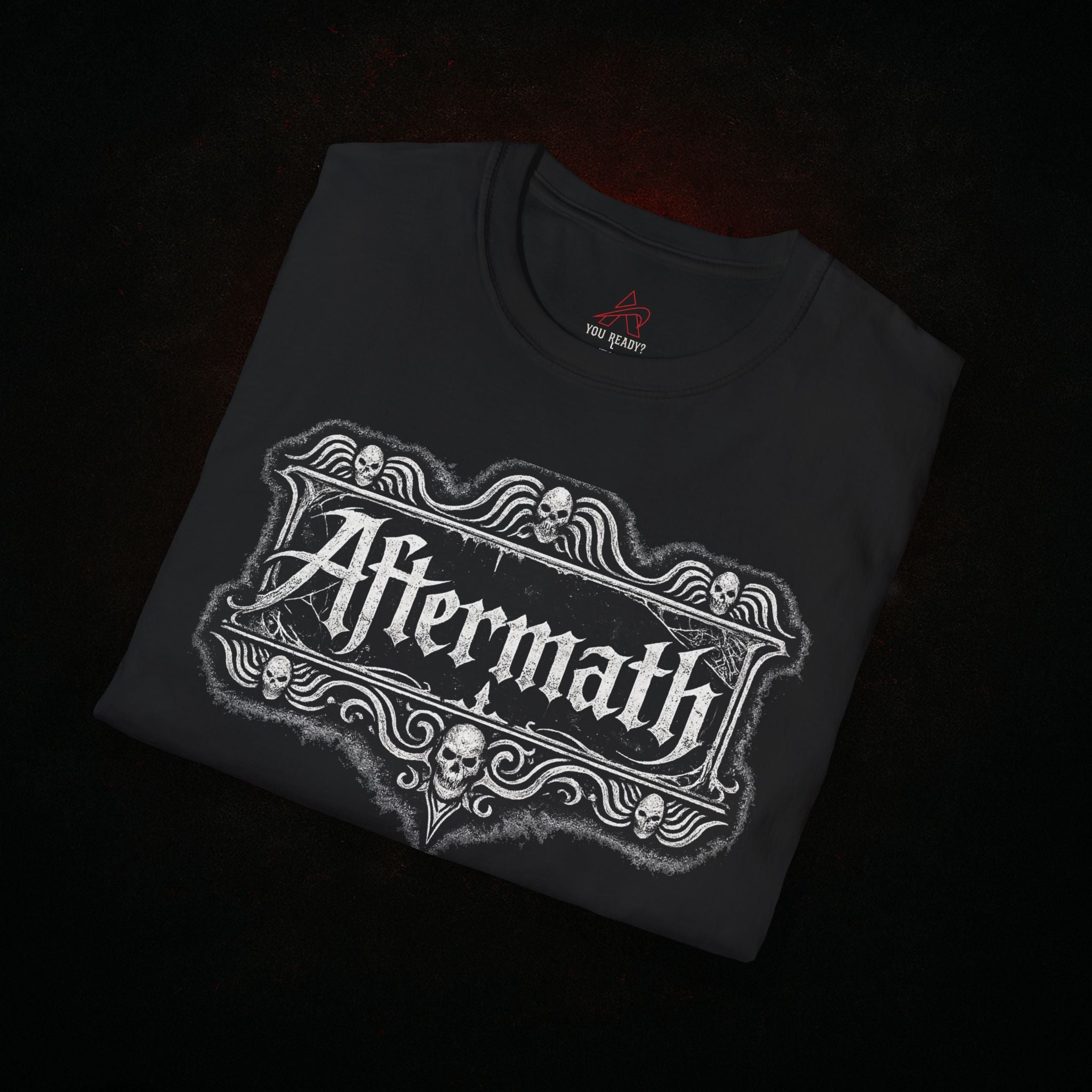 "Old World Aftermath" — Gothic Typography Tee