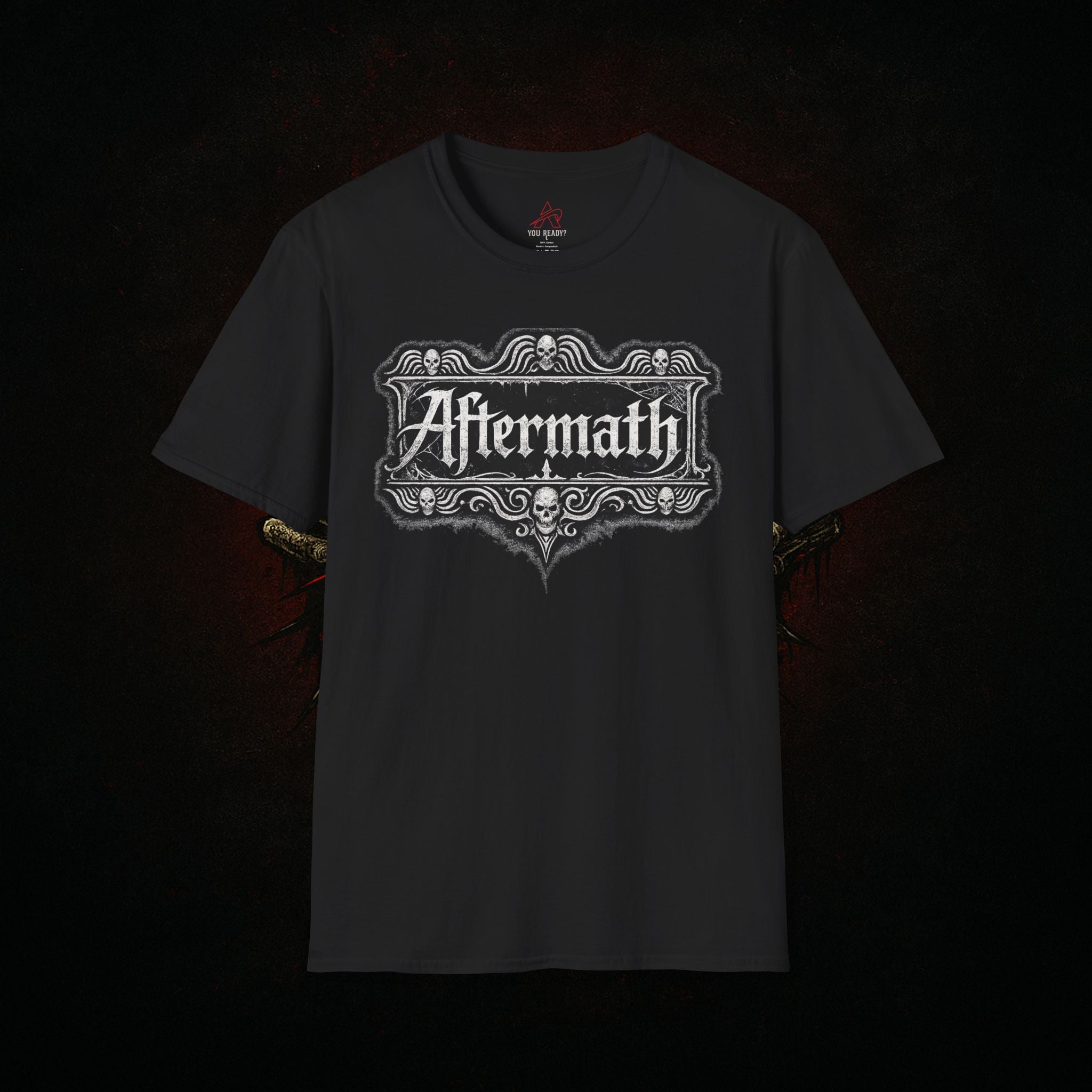 "Old World Aftermath" — Gothic Typography Tee